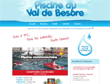 Tablet Screenshot of piscine.valdebesbre.com